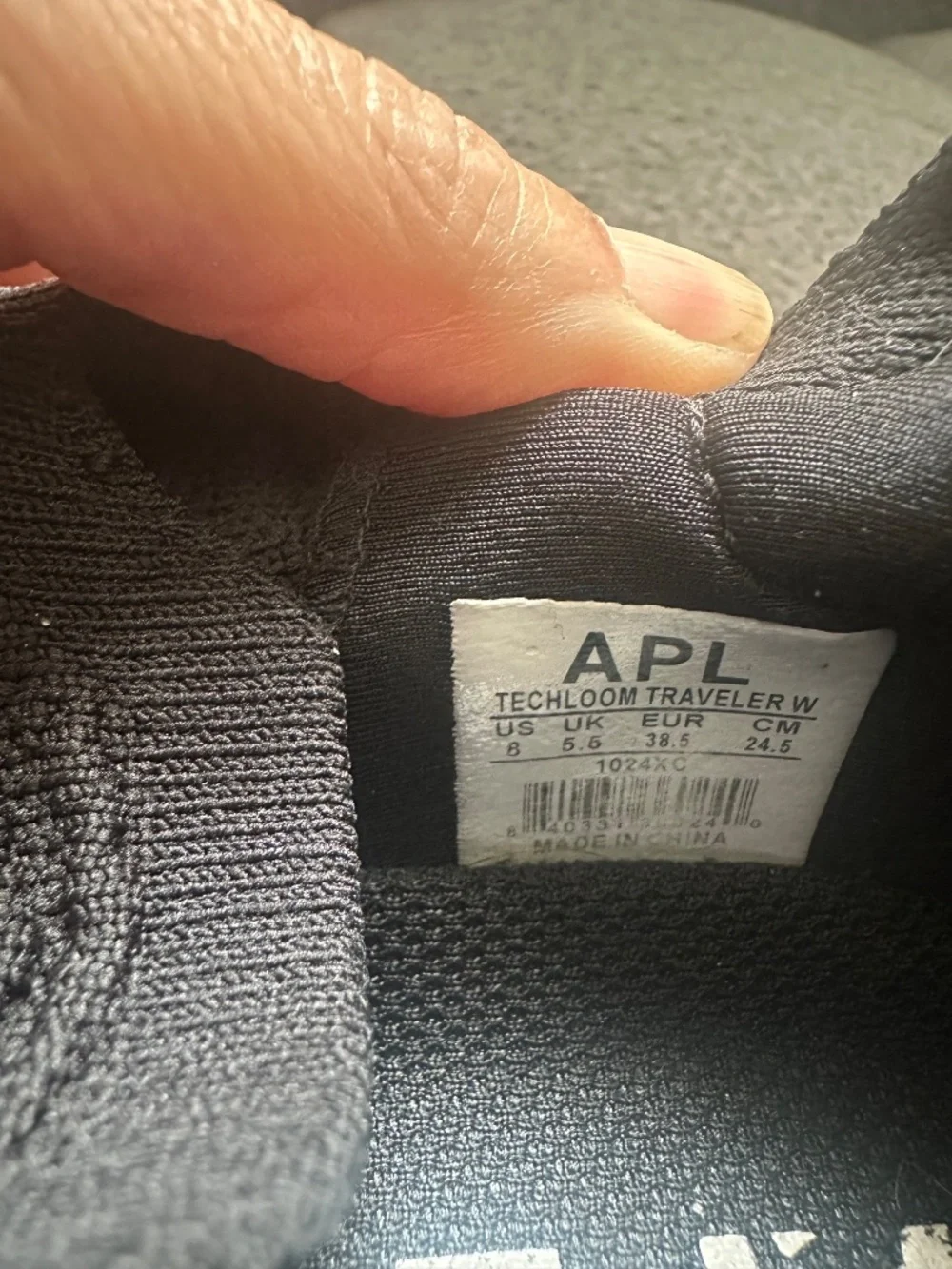APL Women's TechLoom Traveler in Black size 8